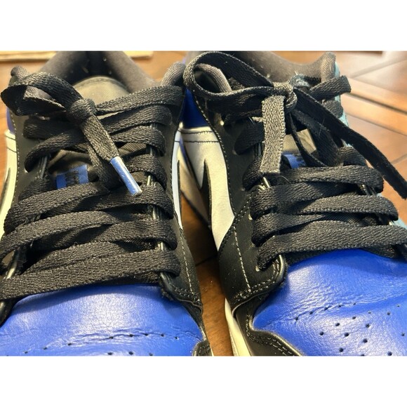 Nike‎ Air Jordan 1 Low Royal Toe CQ9446-400 US 11 Blue Black Sneakers - Picture 5 of 9